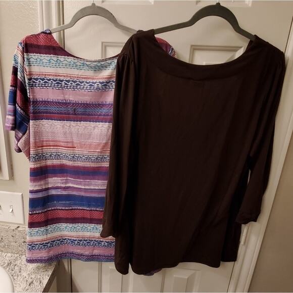 BUNDLE OF catherines and cato shirts plus size 1X 2X 22/24w - Picture 2 of 5